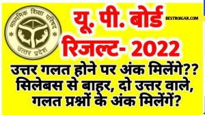 UP Board 10th, 12th Result 2022- क्या गलत उत्तरों के लिए मिलेंगे अंक? पेपर में आये Syllabus से बाहर व गलत प्रश्नों का क्या होगा?