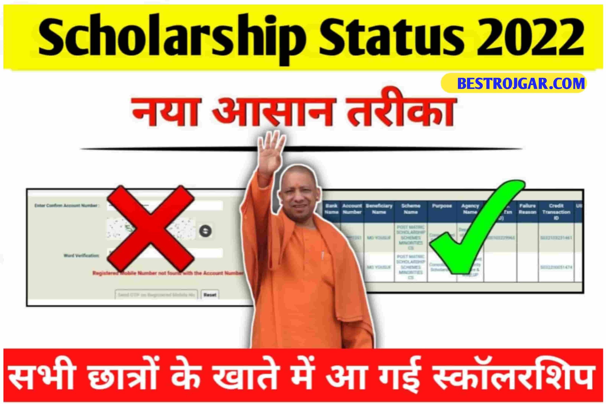 UP Scholarship Status 2022