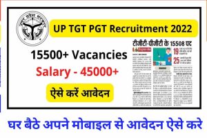 UP TGT PGT Recruitment 2022: 15500+ Vacancies, Salary – 45000+, ऐसे करें आवेदन 1 UP TGT PGT Recruitment 2022