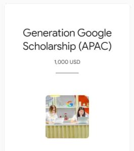 Google Scholarship