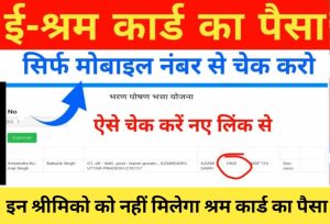 E Shram Card Reject List 2022