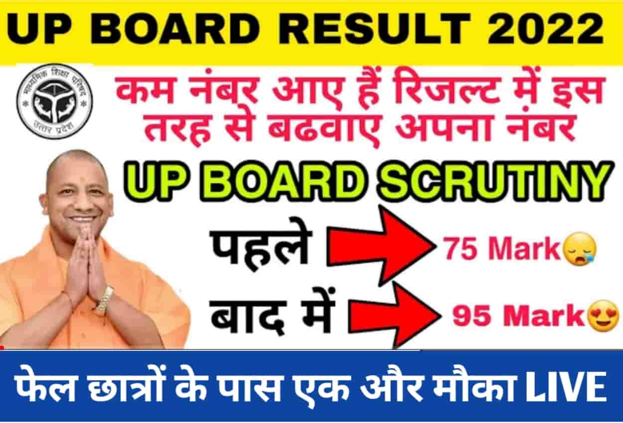 UP Board Scrutiny Form 2022