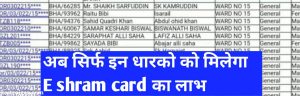 E Shram Card Payment 2022: List of payment of all workers released, check your name from here 3 E Shram Card Payment 2022