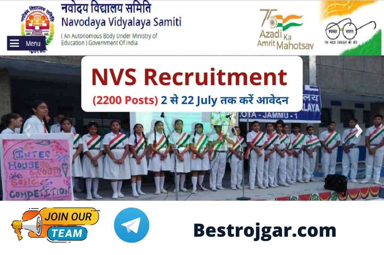 NVS Recruitment 2022