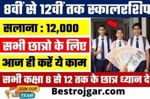 Scholarship Online Form : 12,000 annual scholarship to students from class 8 to 12, do this work immediately