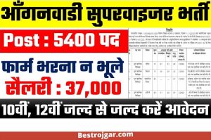 Anganwadi Supervisor recruitment