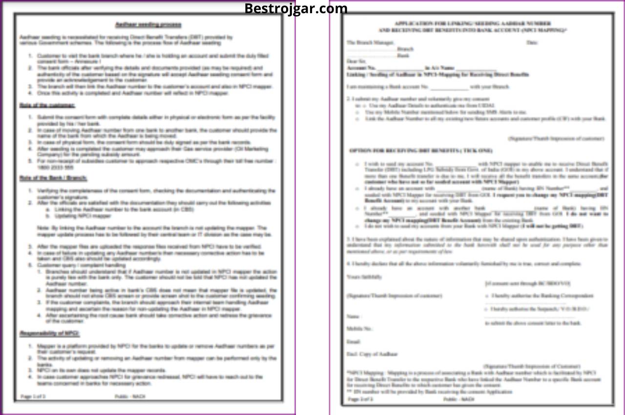 How To Link Aadhaar To Bank Account NPCI