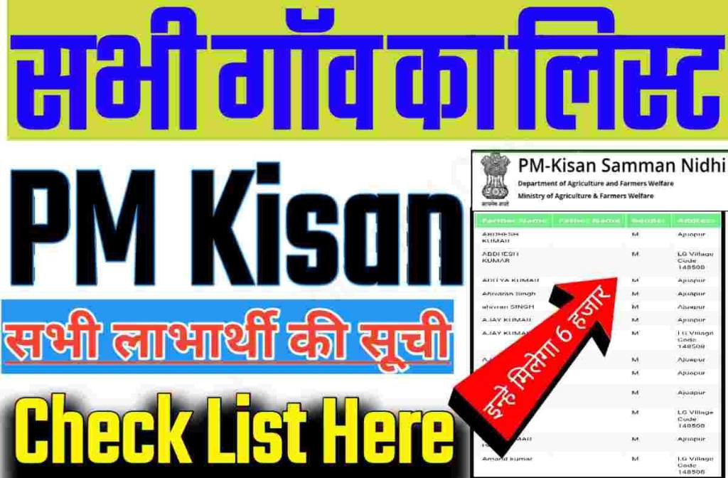 Beneficiary List PM Kisan 2022: Download लाभार्थी सूचि पुरे गावं के सूची 12वी क़िस्त लेने वाले चेक करें अपना नाम 3 Beneficiary List PM Kisan 2022
