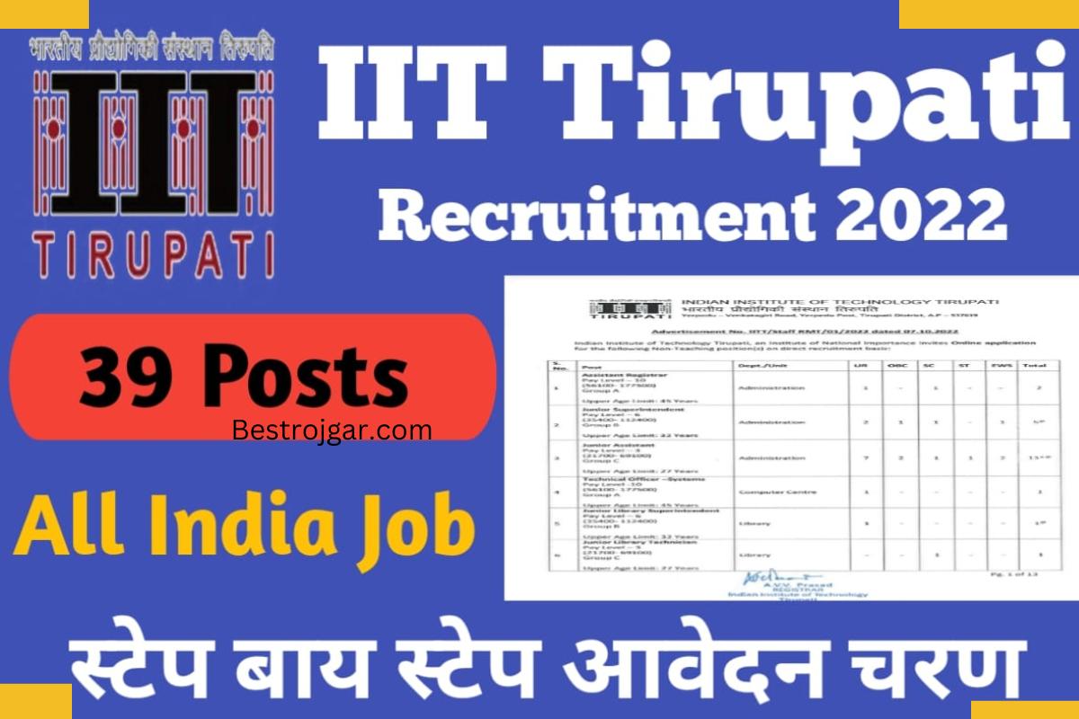 IIT Tirupati Recruitment 2022
