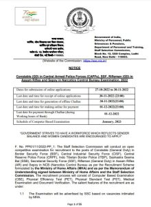 SSC GD Constable Recruitment जारी, 20,000 से ज्यादा पद बढ़े, अब 45,284 पदों पर होगी भर्ती 2 Screenshot 2022 11 26 205723