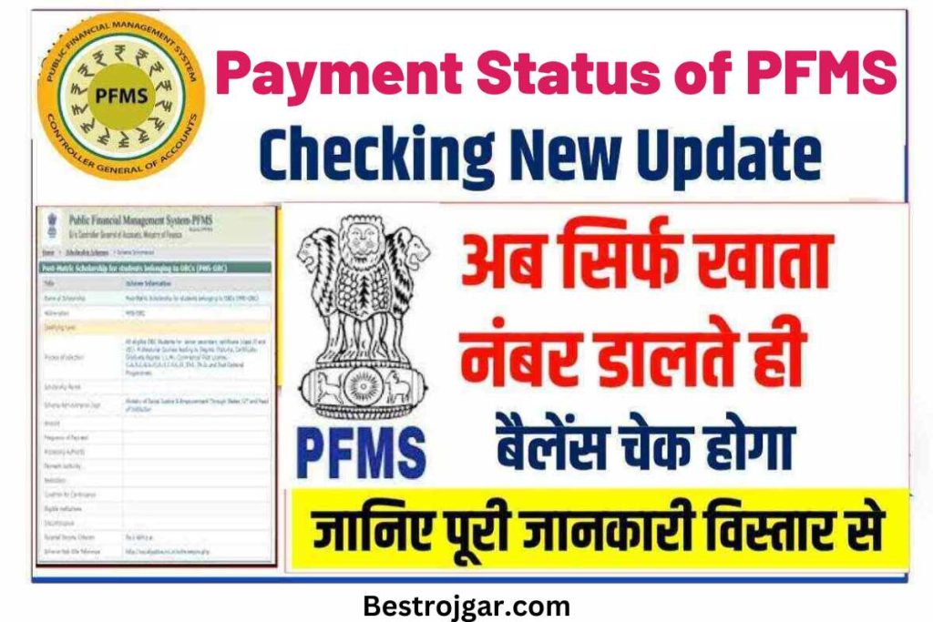 Payment Status of PFMS Bank Balance:- पीएफएमएस बैंक बैलेंस की भुगतान स्थिति की जांच ऑनलाइन करें 3 Payment Status of PFMS Bank Balance
