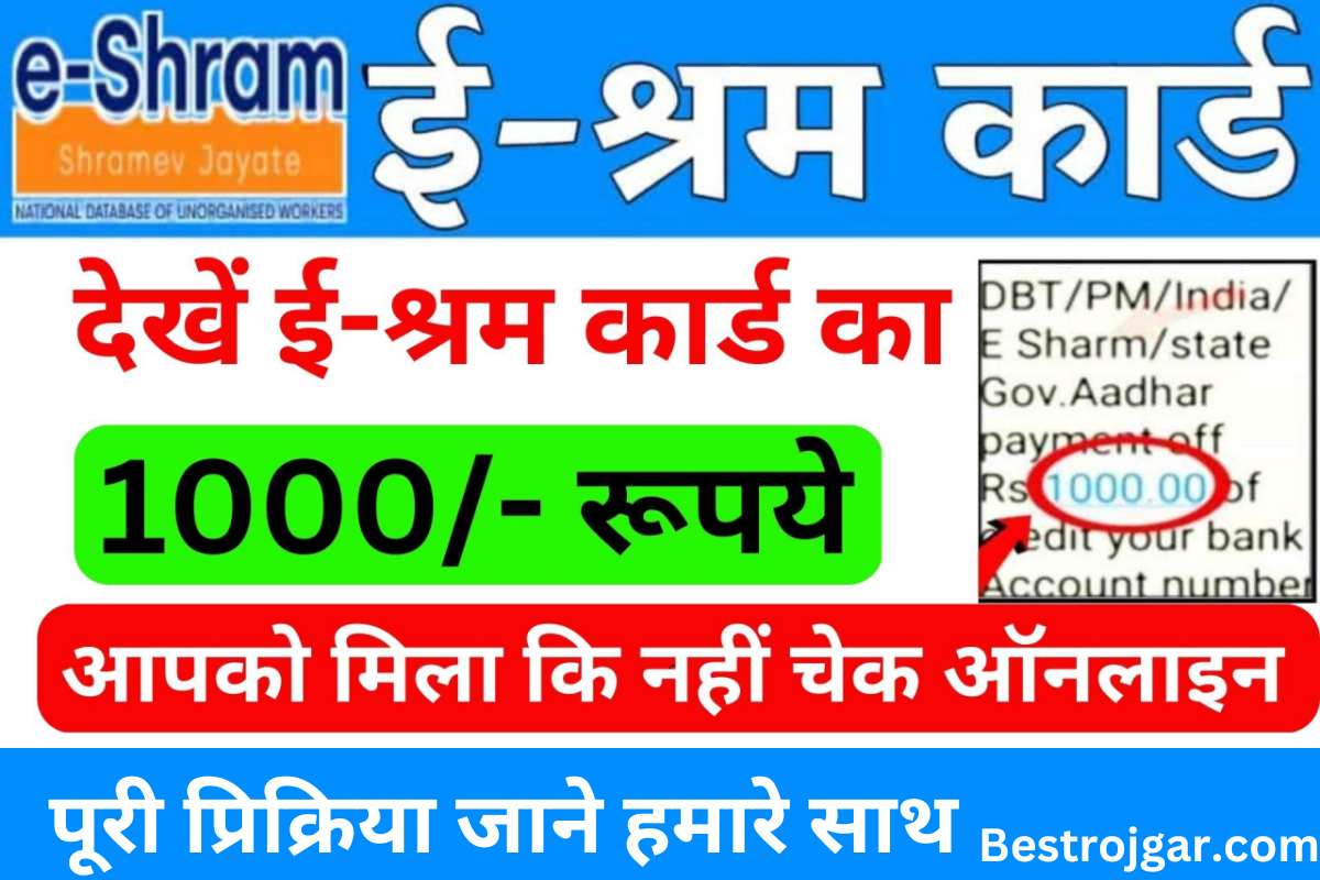 E Shram Card 1000 Check Online