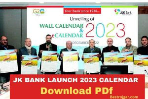 JK Bank launch 2023 calendar:- Download Pdf