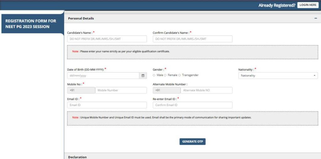 NEET PG 2023 Online Apply Form 4 compressed e1673334521384