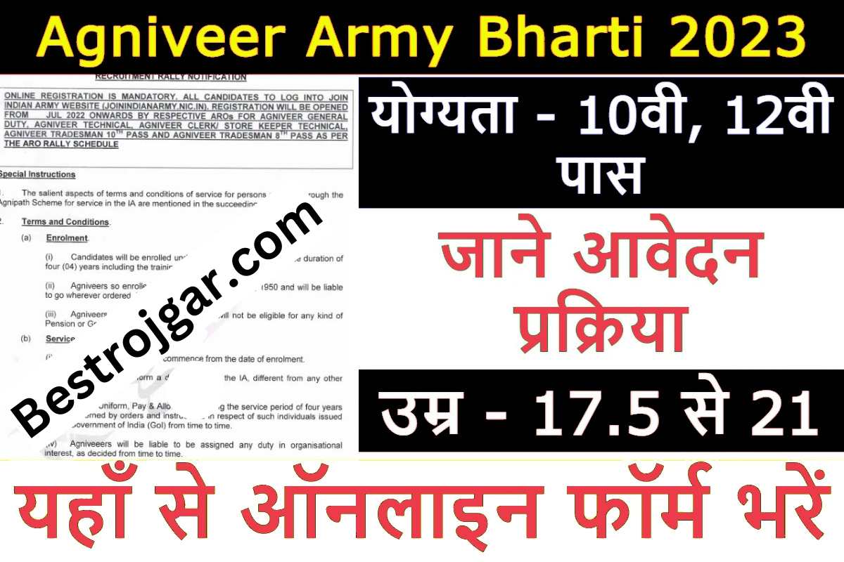 Army Agniveer bharti 2023
