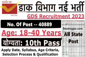 India Post office GDS Bharti 2023