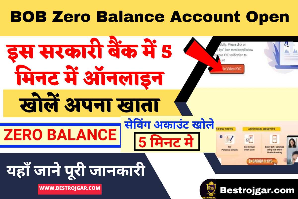 BOB Zero Balance Account Open 2023