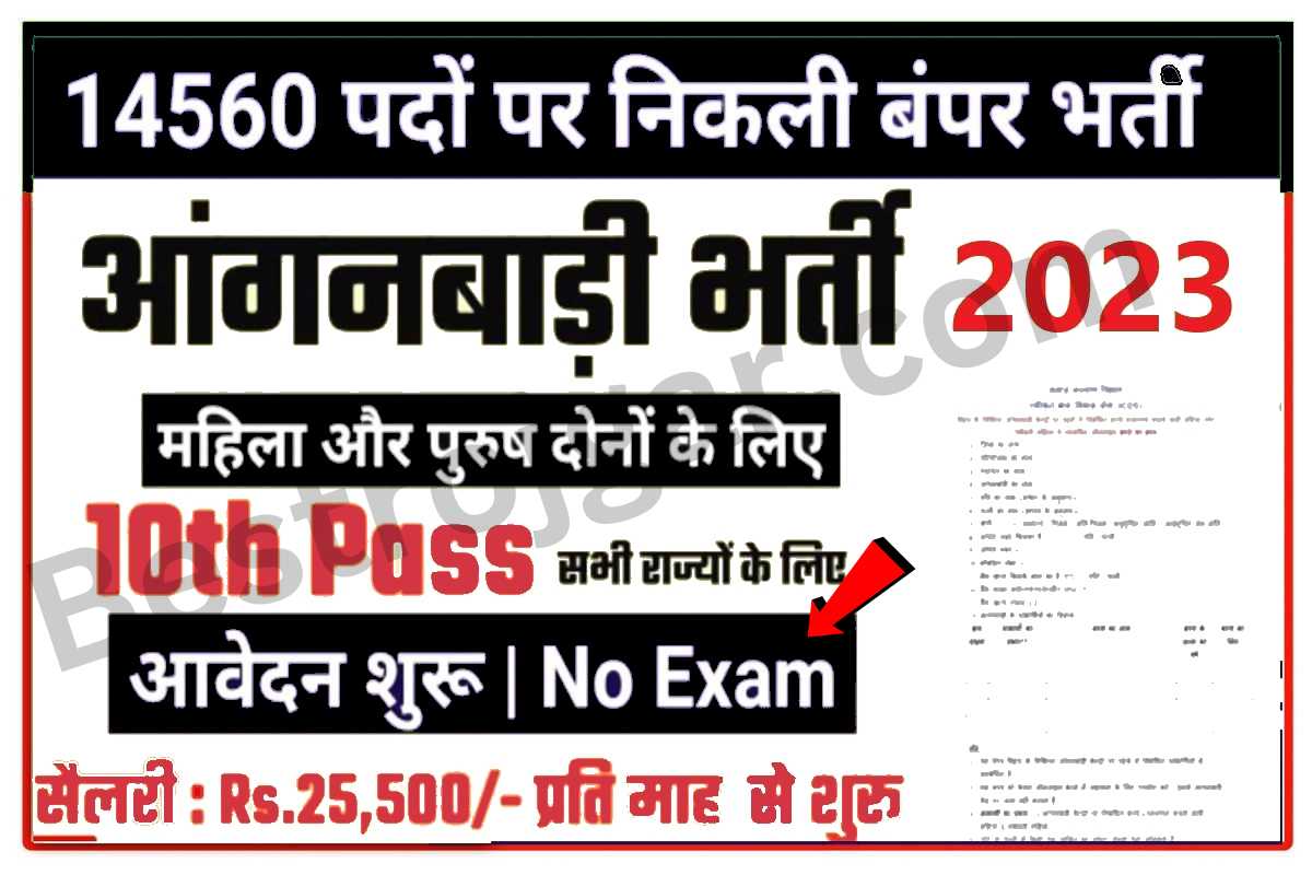 Anganwadi bharti Apply 2023