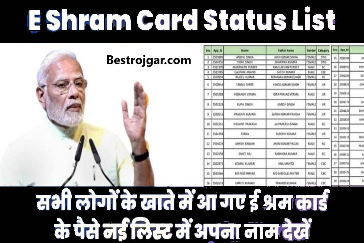 E labor Card Beneficiary List