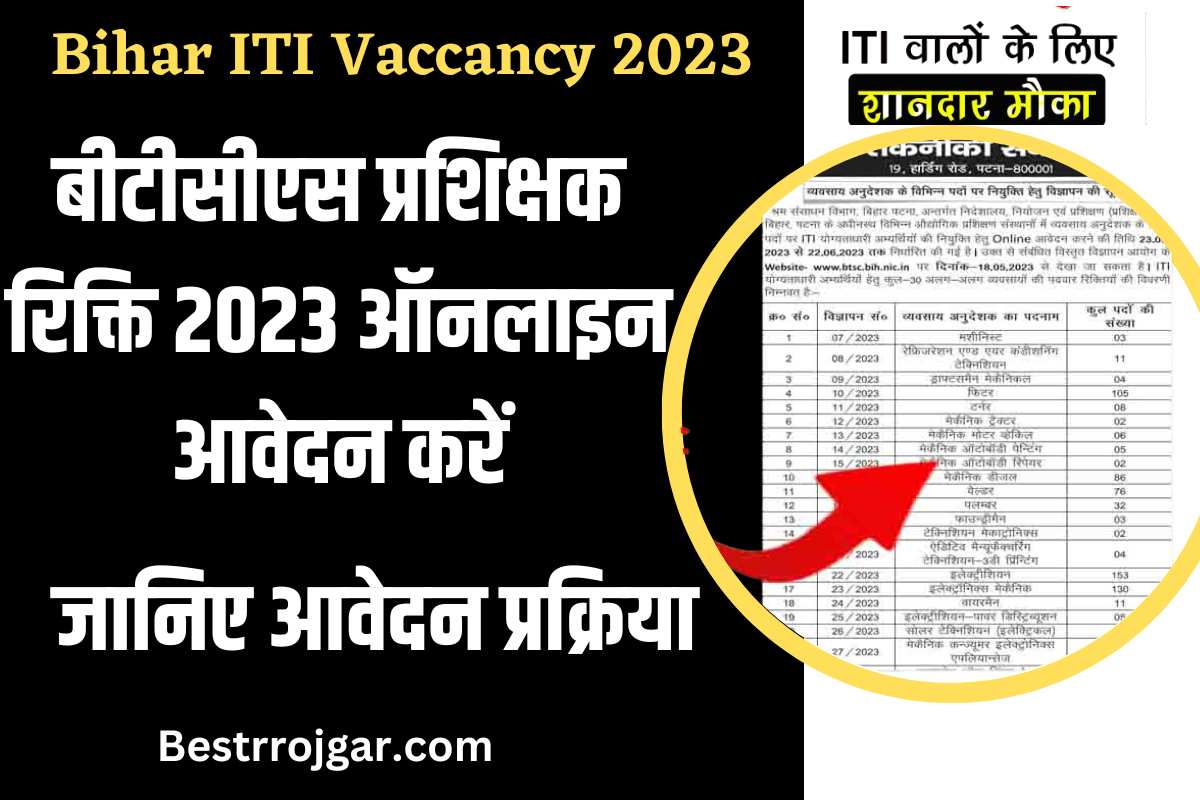Bihar ITI Vaccancy 2023