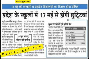 Summer Holidays Announced Today- गर्मी की छुट्टी में स्कूली बच्चों को बड़ी राहत, मौसम विभाग का आदेश जारी-