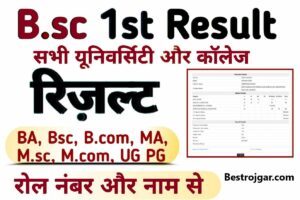 BA Ist Year Result 2023 Out