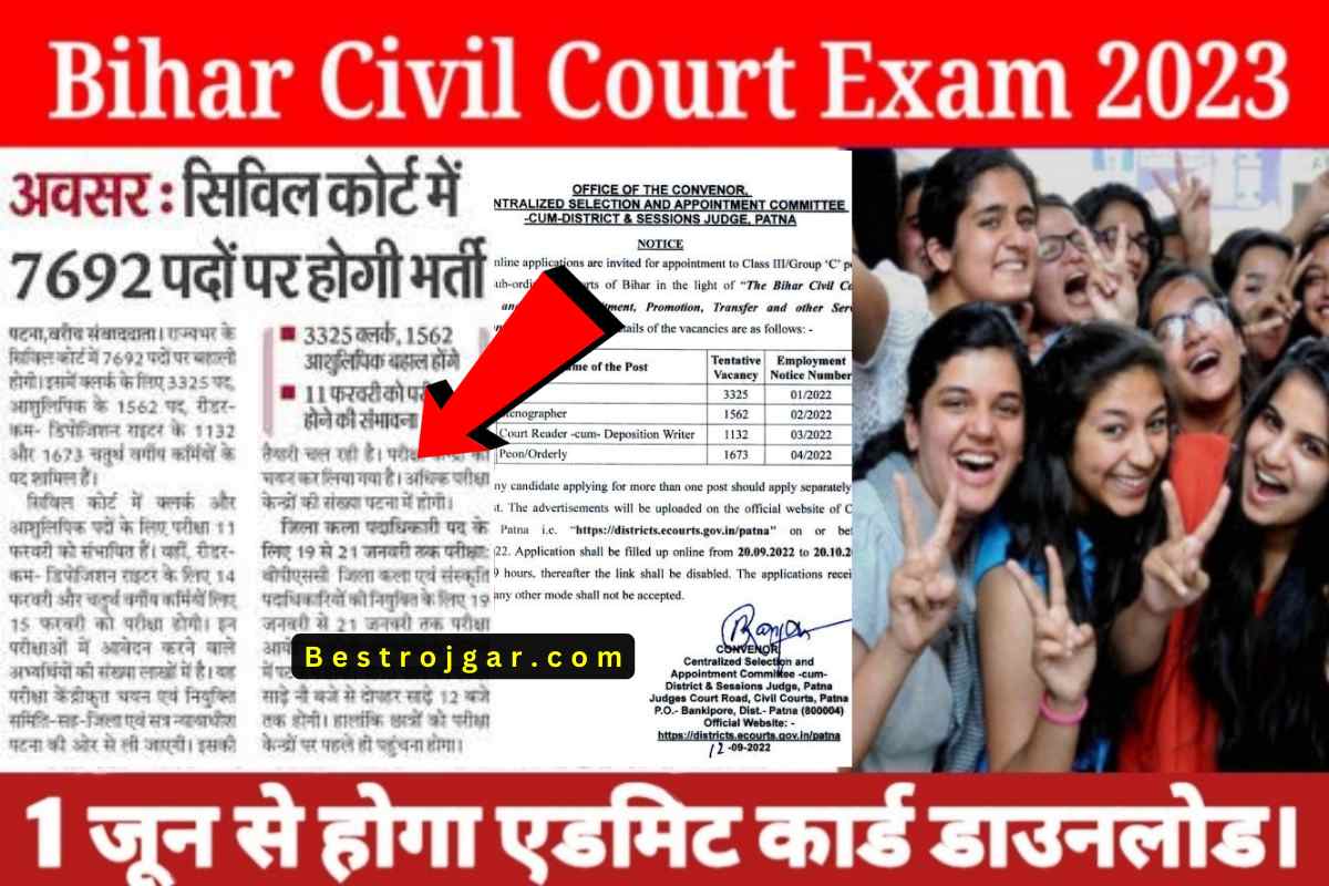 Bihar Civil Court Notice jari Today