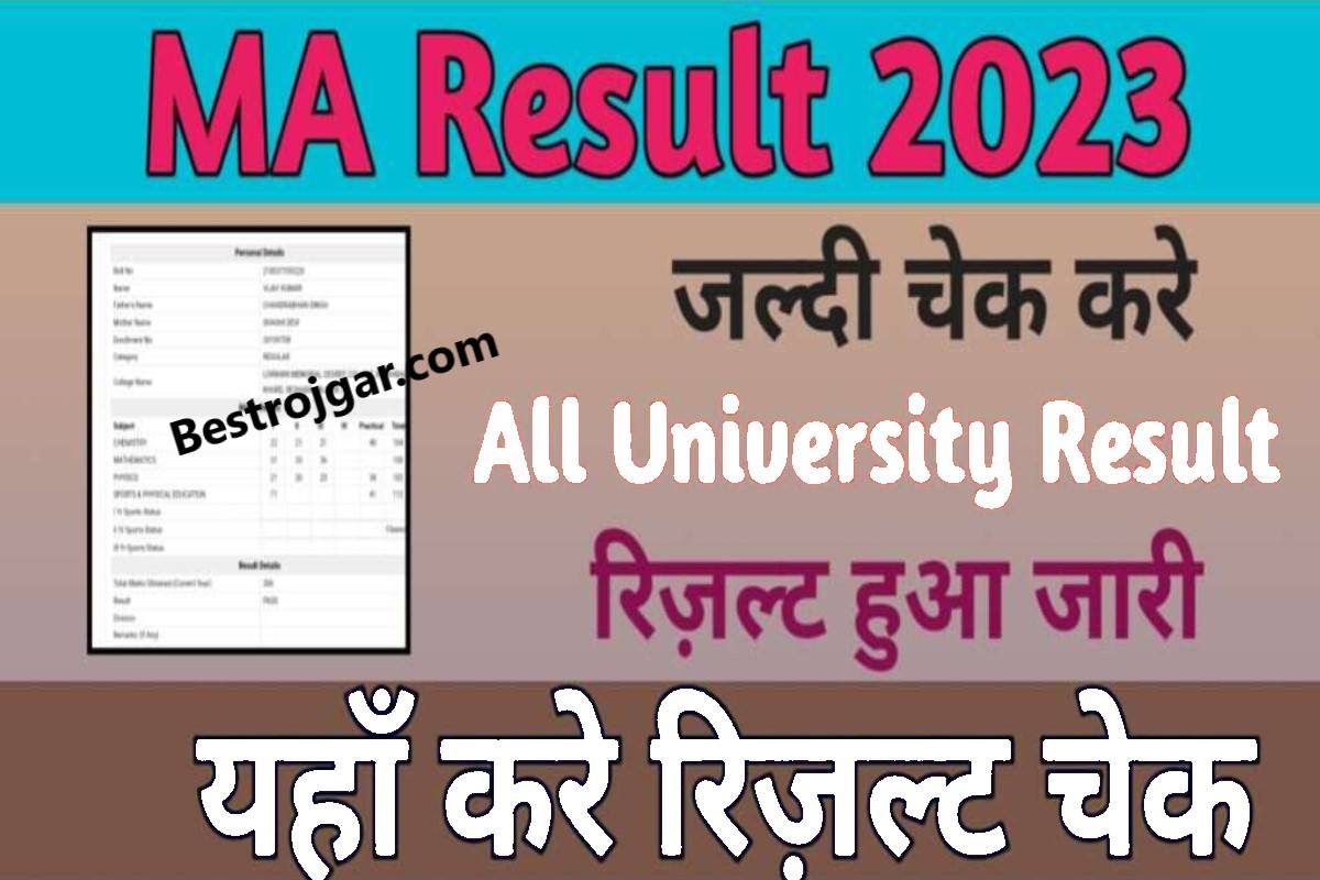 MA All Semester Result 2023