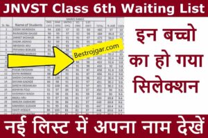 JNVST SElection List Jari: शेष सूची तैयार हो गई है, इसमे अपना नाम देखें