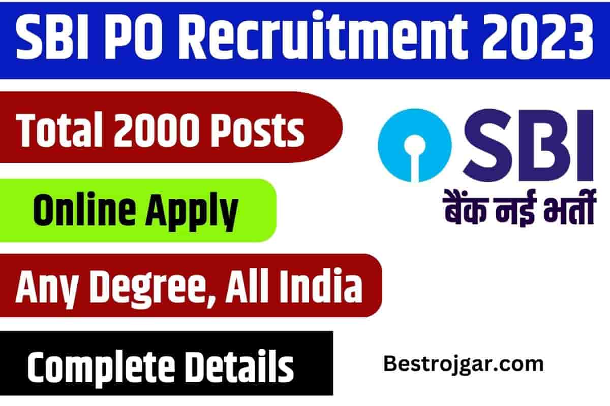 SBI PO Recruitment 2023