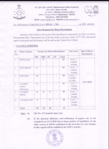 Nepa Constable Recruitment 2023 : Nepa से 10 वीं पास युवाओं के लिए नई MTS भर्ती हुई जारी , जाने आवेदन प्रक्रिया 4 kl 1