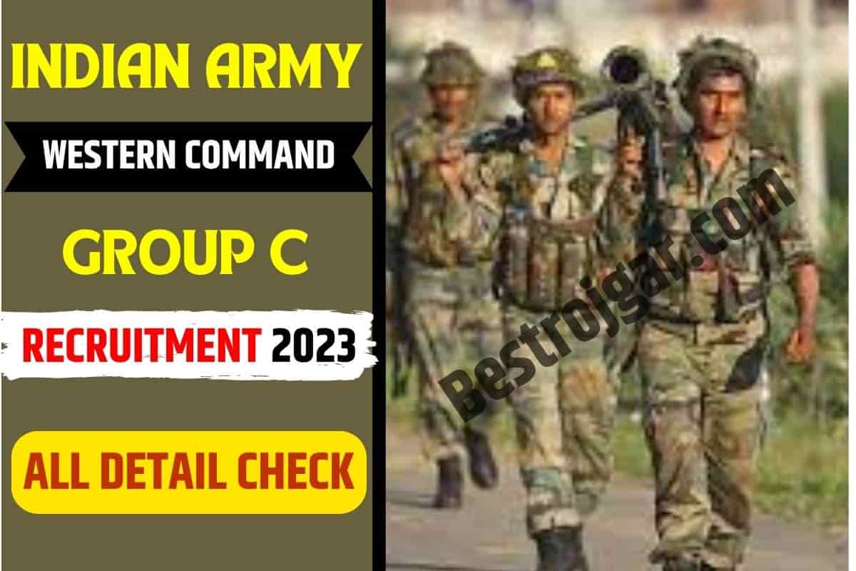 Indian Army Western Command Group C Recruitment 2023