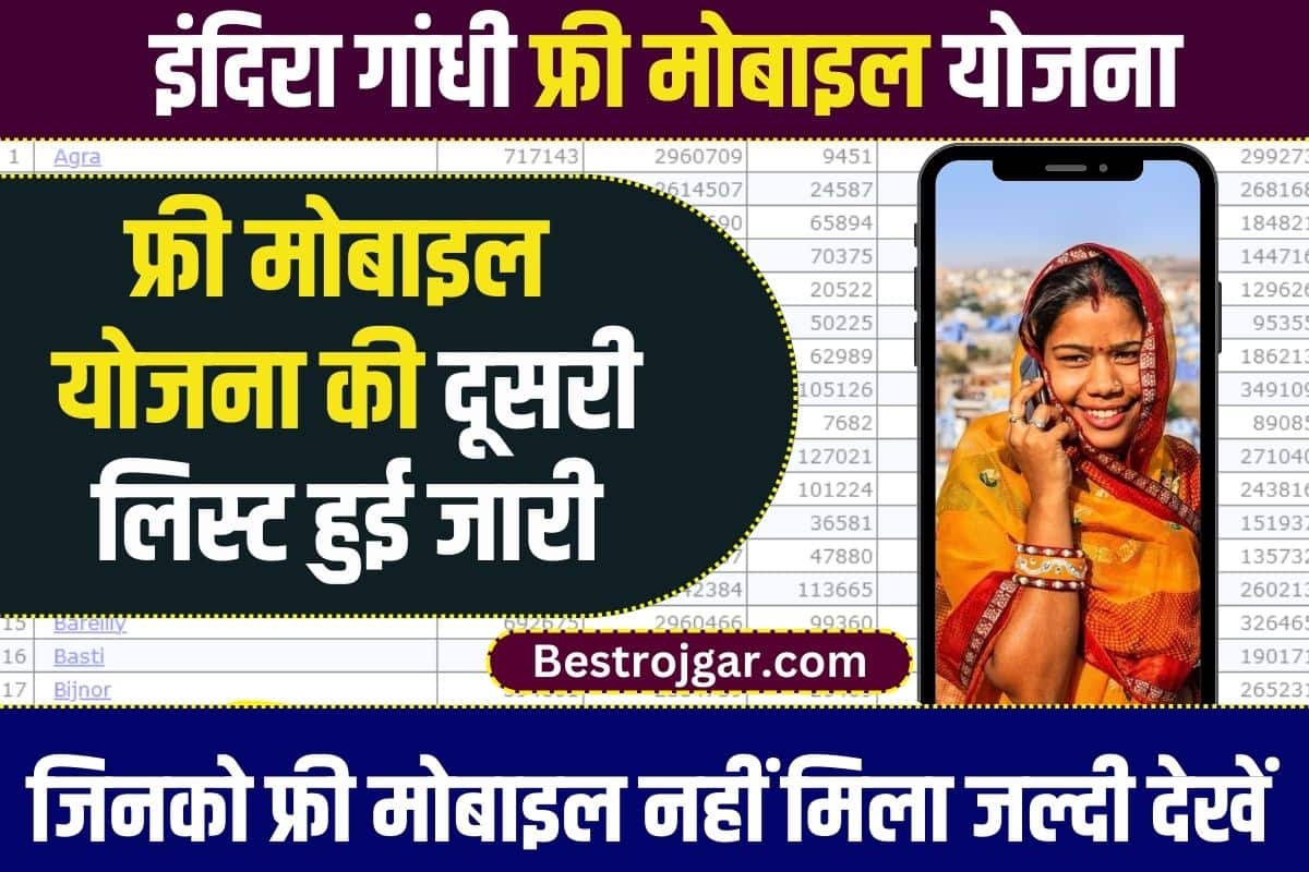 Indira gandhi Free mobile yojana 2023 :सभी लाभार्थियों के लिए खुशखबरी , दूसरा लिस्ट हुआ जिनको फ्री मोबाइल नहीं मिला जल्दी देखें 2 Indira gandhi Free mobile yojana