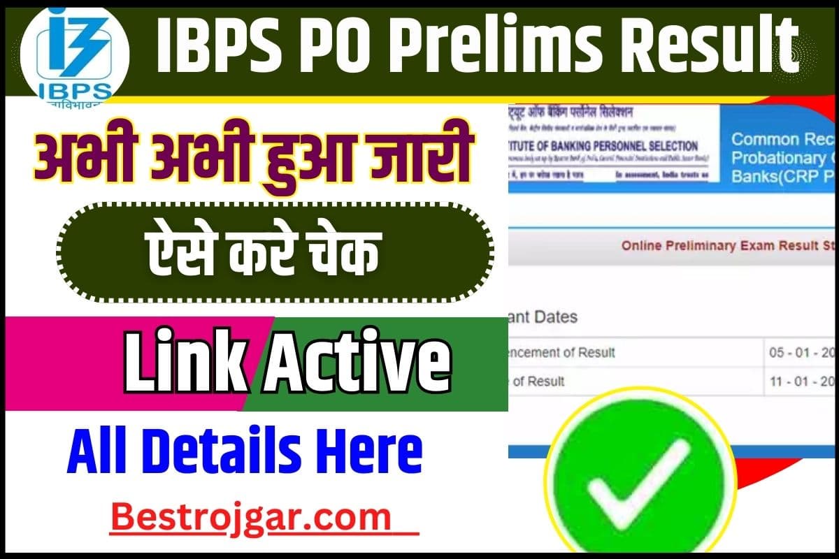 IBPS PO Prelims Result