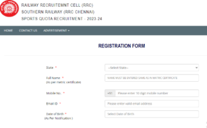 RRC SR Sports Quota Recruitment 2024 : Southern Railway ने भर्ती का नोटिफिकेशन जारी किया ,जाने आवेदन की पूरी प्रक्रिया - 6 ddf