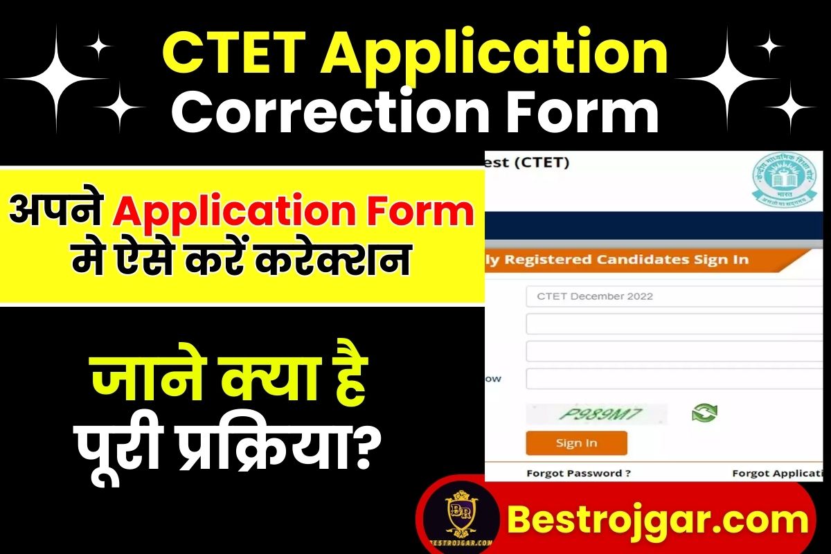 CTET Application Correction Form