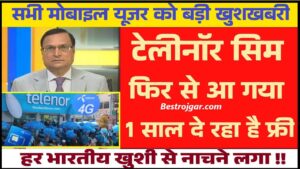 Telenor Sim Ree Launch December 2023: टेलीनॉर सिम दुवारा आया वापीस आते दिया जबरदस्त ऑफर 1 साल मुफ्त
