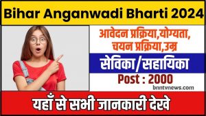 Bihar Anganwadi Vacancy 2024 : बिहार में आंगनबाड़ी की 2000 पदों पर होगी बंपर बहाली, जल्दी देखें यहाँ से Full Information