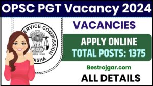 OPSC PGT Vacancy 2024