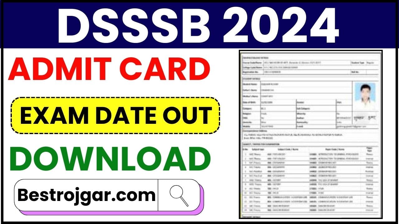 DSSSB Admit Card 2024