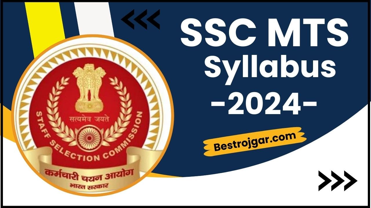 SSC MTS Syllabus 2024
