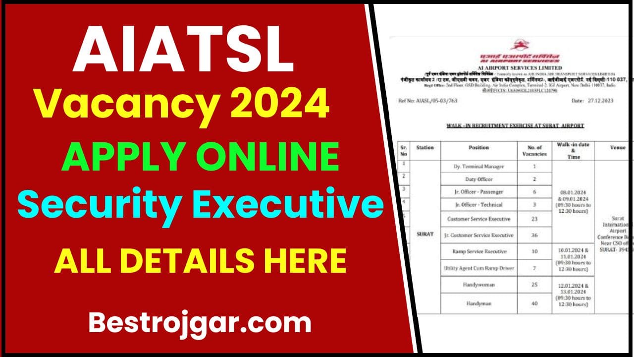 AIATSL Vacancy 2024