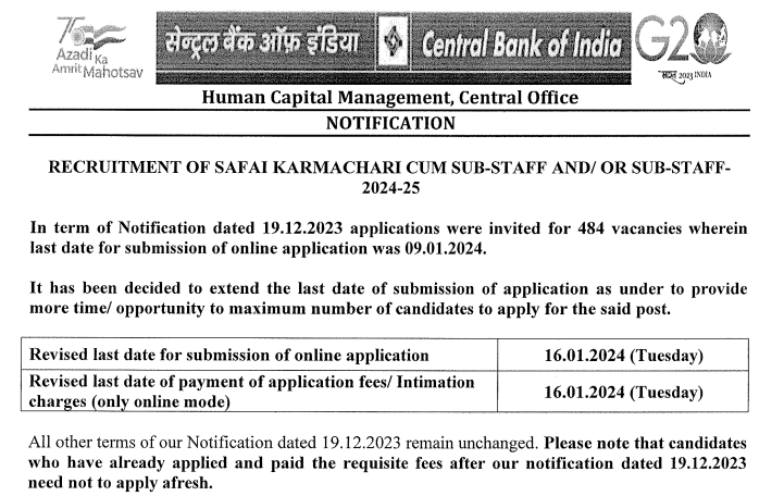 Safai Karmchari Vacancy 2024: सफाई कर्मचारी भर्ती का 10वीं पास के लिए नोटिफिकेशन जारी 3 Safai Karmchari Vacancy
