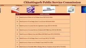 CGPSC Answer Key 2024 Prelims PDF Download (Released) – Objection Link, Date & How To Check 5 CGPSC Answer Key