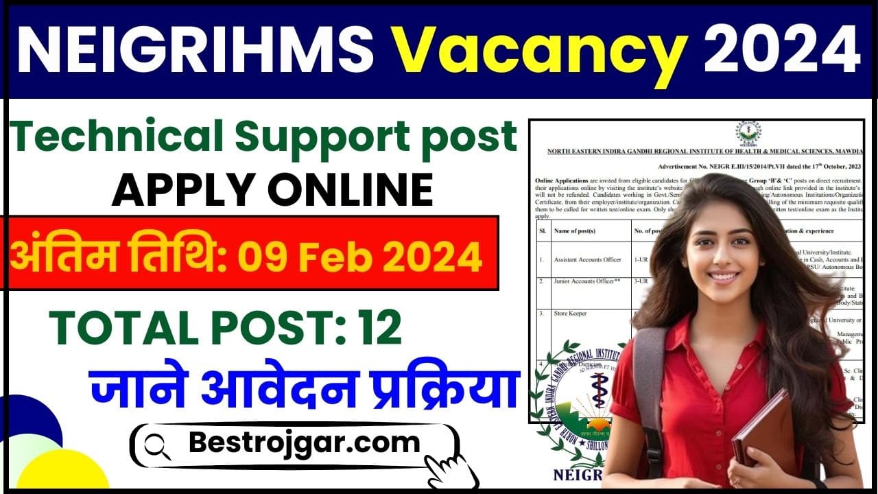 NEIGRIHMS Vacancy 2024