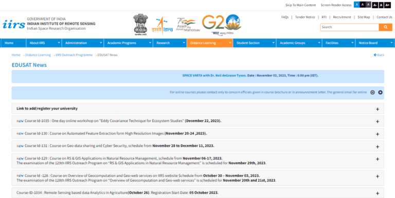 ISRO Free Online Courses With Certificate 2024: साल के लिए इसरो ने लांच किये नये बिलकुल फ्री ऑनलाइन सर्टिफिकेट कोर्सेज, जानें कैसे करना होगा रजिस्ट्रेशन 4 ISRO Free Online Courses With Certificate
