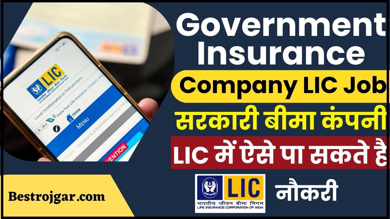 Government Insurance Company LIC Job 2024