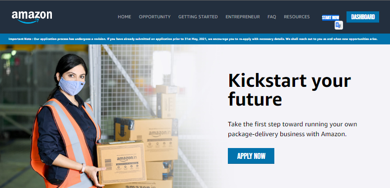 Amazon Delivery Boy Job Online Apply