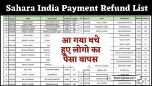 Sahara India Payment Refund List 2024 : आ गया बचे हुए लोगों का पैसा वापस, सहारा इंडिया रिफंड लिस्ट जारी देखे यहाँ से Full Information