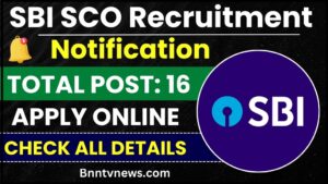 SBI SCO Online Form 2024 – Application process for the posts of Specialist Cadre Officers , know how to apply